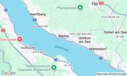 Ausschnitt der Weltkarte zu Strandbad Meilen