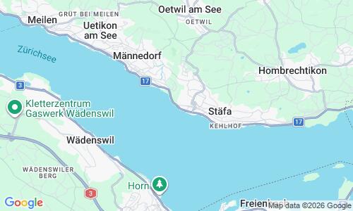 Ausschnitt der Weltkarte zu Strandbad Stäfa