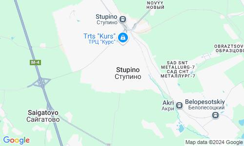Ausschnitt der Weltkarte zu Stupino