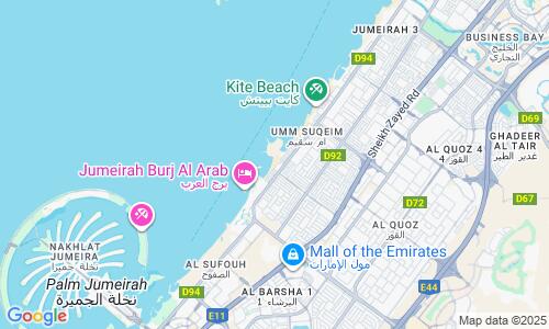 Ausschnitt der Weltkarte zu Sunset Beach