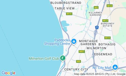 Ausschnitt der Weltkarte zu Sunset Beach