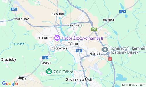 Ausschnitt der Weltkarte zu Tábor