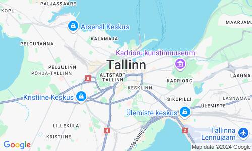 Ausschnit der Weltkarte zu Tallinn