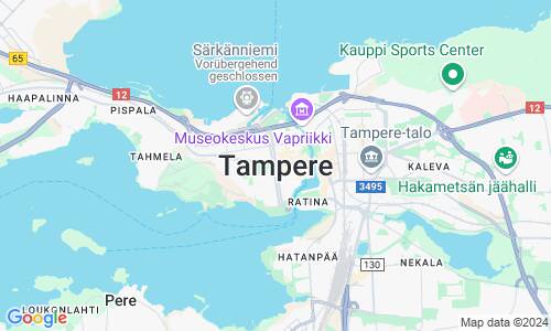 Ausschnit der Weltkarte zu Tampere