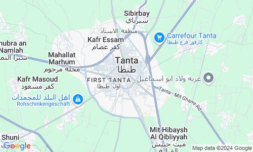 Ausschnitt der Weltkarte zu Tanta