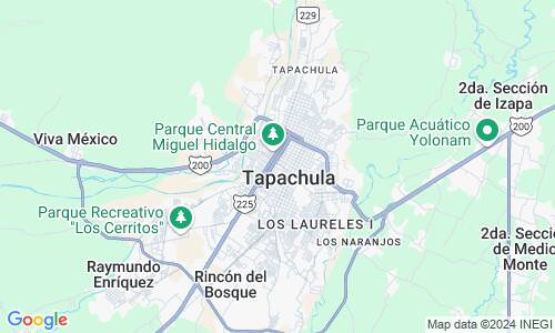Ausschnitt der Weltkarte zu Tapachula