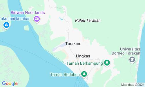 Ausschnitt der Weltkarte zu Tarakan