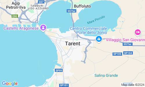 Ausschnitt der Weltkarte zu Tarent