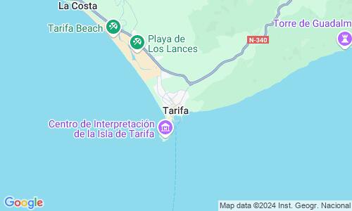 Ausschnit der Weltkarte zu Tarifa