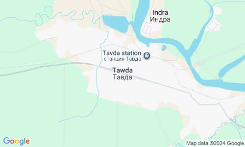 Ausschnitt der Weltkarte zu Tawda