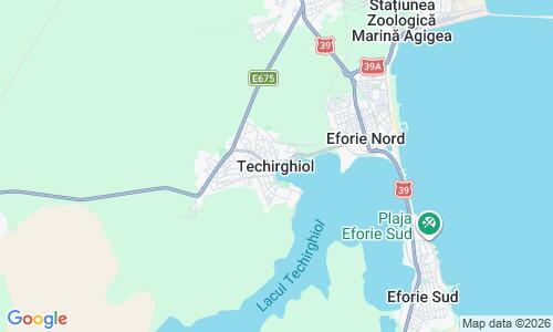 Ausschnitt der Weltkarte zu Techirghiol Beach