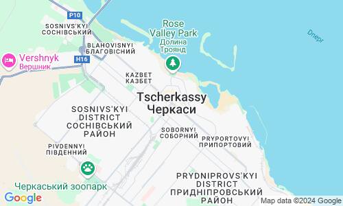 Ausschnitt der Weltkarte zu Tscherkassy