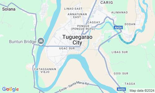 Ausschnitt der Weltkarte zu Tuguegarao
