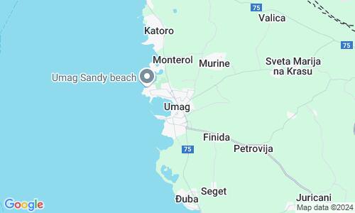 Ausschnitt der Weltkarte zu Umag