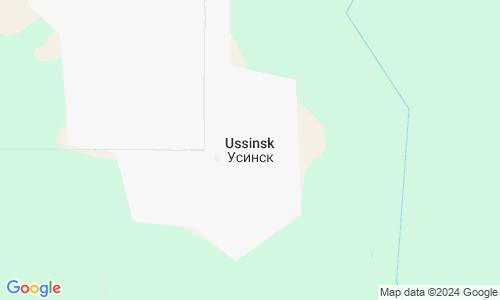 Ausschnitt der Weltkarte zu Ussinsk