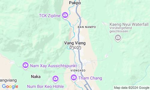 Ausschnit der Weltkarte zu Vang Vieng