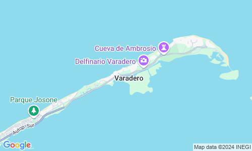 Ausschnit der Weltkarte zu Varadero