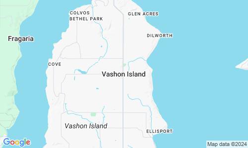 Ausschnit der Weltkarte zu Vashon Island