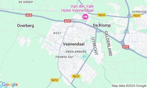 Ausschnitt der Weltkarte zu Veenendaal