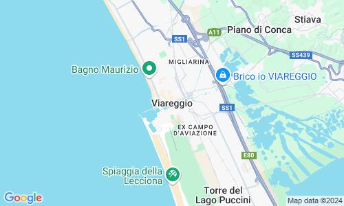 Ausschnit der Weltkarte zu Viareggio