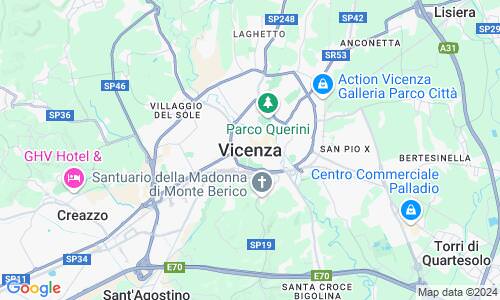Ausschnitt der Weltkarte zu Vicenza