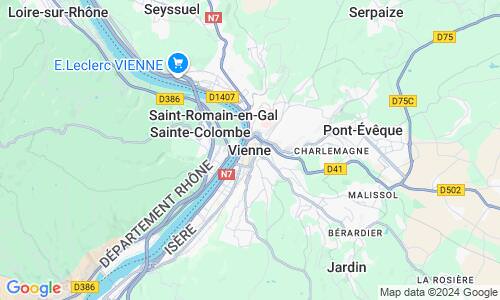 Ausschnitt der Weltkarte zu Vienne