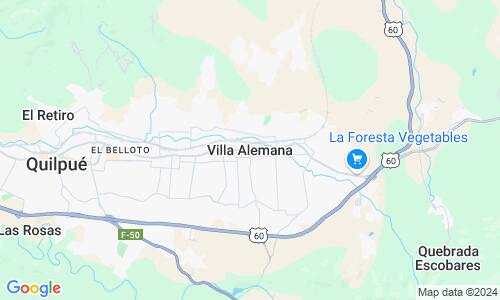 Ausschnitt der Weltkarte zu Villa Alemana