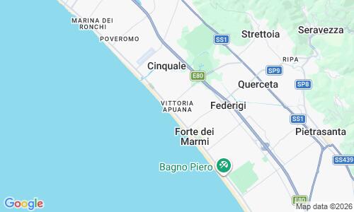 Ausschnitt der Weltkarte zu Vittoria Apuana Strand