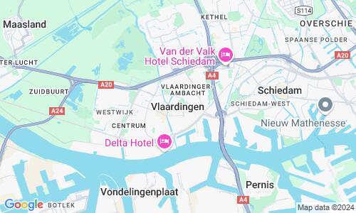 Ausschnitt der Weltkarte zu Vlaardingen