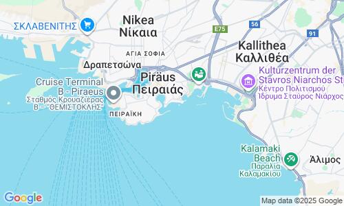 Ausschnitt der Weltkarte zu Votsalakia Beach