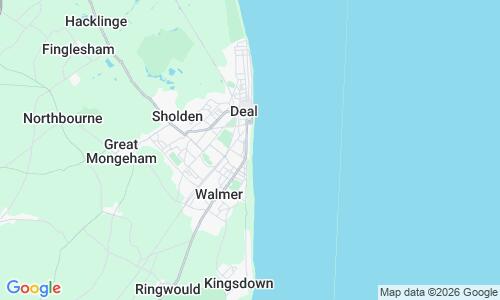 Ausschnitt der Weltkarte zu Walmer Beach