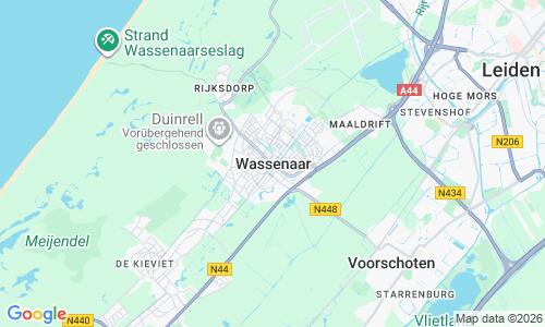 Ausschnitt der Weltkarte zu Wassenaar Strand