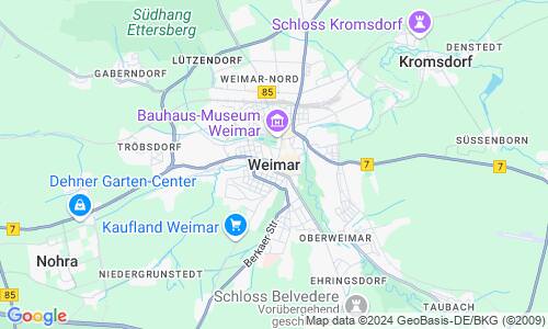 Ausschnitt der Weltkarte zu Weimar