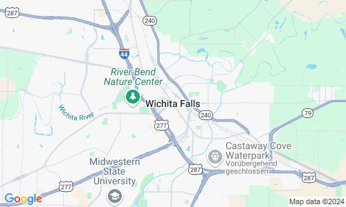Ausschnitt der Weltkarte zu Wichita Falls