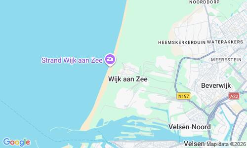 Ausschnitt der Weltkarte zu Wijk aan Zee