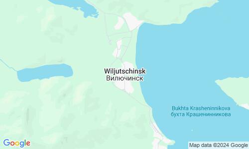 Ausschnitt der Weltkarte zu Wiljutschinsk