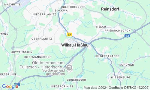 Ausschnitt der Weltkarte zu Wilkau-Haßlau