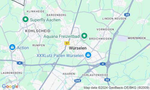 Ausschnitt der Weltkarte zu Würselen