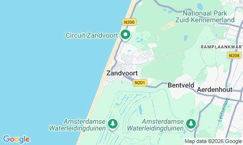 Ausschnitt der Weltkarte zu Zandvoort