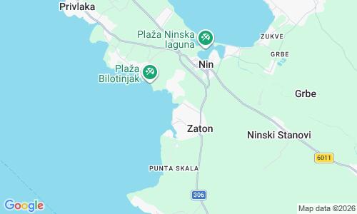 Ausschnitt der Weltkarte zu Zaton Beach