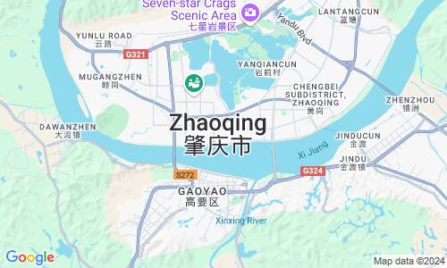 Ausschnitt der Weltkarte zu Zhaoqing
