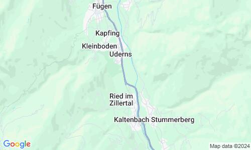 Ausschnit der Weltkarte zu Zillertal