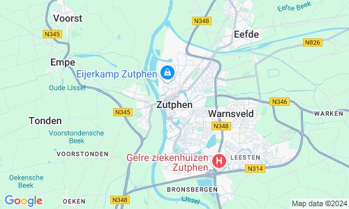 Ausschnitt der Weltkarte zu Zutphen