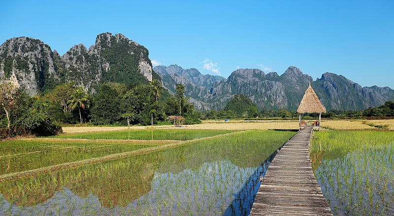 Vang Vieng Reiseziel Foto